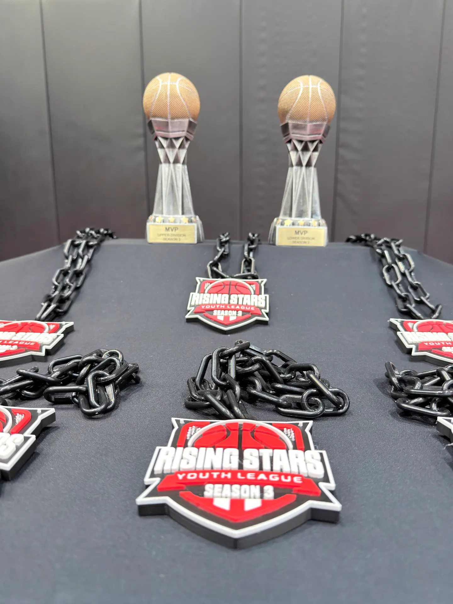 MVP trophies and championship chains